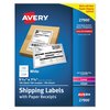 Avery Label, Shp, Rec, 1Up, Wh, PK100 7278227900